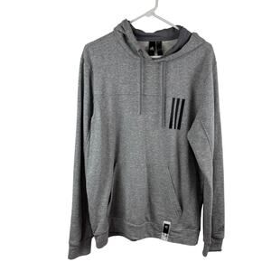 Adidas Hoodie Gray Men's S Cotton/ Poly Blend